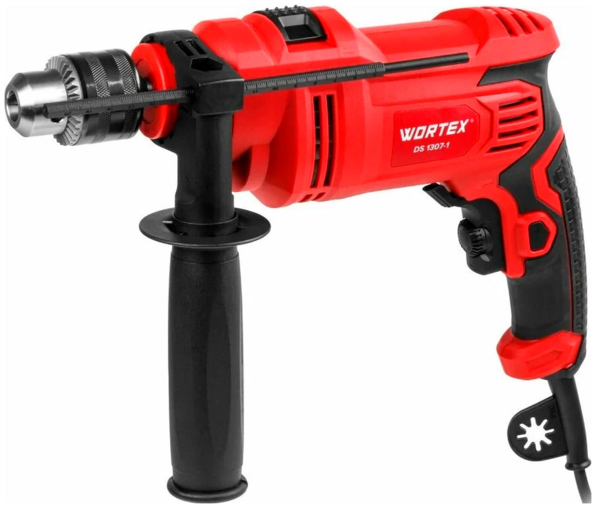 Дрель ударная  Wortex DS 1307-1 в кор. фото 1