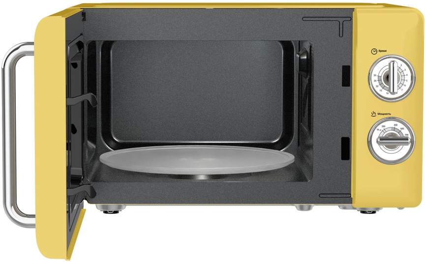 Микроволновая печь - СВЧ Tesler Микроволновая печь - СВЧ Tesler MM-2045 6 уровней мощности, 700 Вт, желтый фото 5