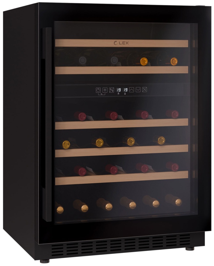 Встраиваемый винный шкаф LEX LWD6046BL dual zone фото 6
