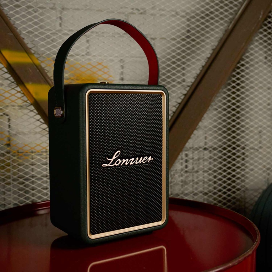 Портативная колонка с двумя микрофонами Lonzuer Running зеленый фото 4