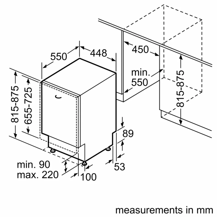 Встраиваемая посудомоечная машина Bosch BOSCH Serie 2 SPV2IKX01Q фото 9