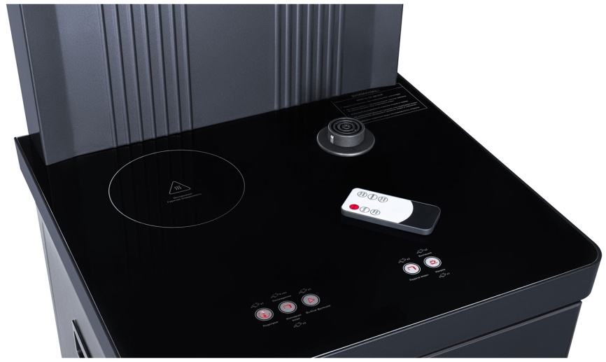 Тиабар Ecotronic TB35-LFR dark grey, с чайным столиком, с холодильником, напольный (ETK12698) фото 6
