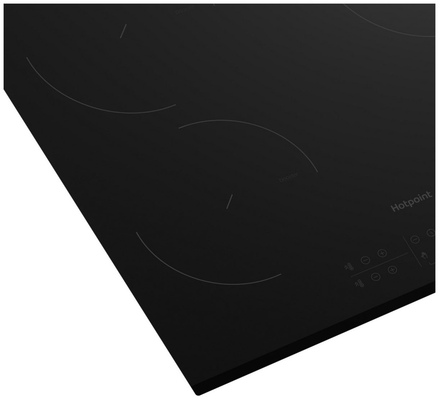 Электрическая варочная панель Hotpoint HB 1560S BF 58 см, 4 конфорки стеклокерамика, черный фото 5