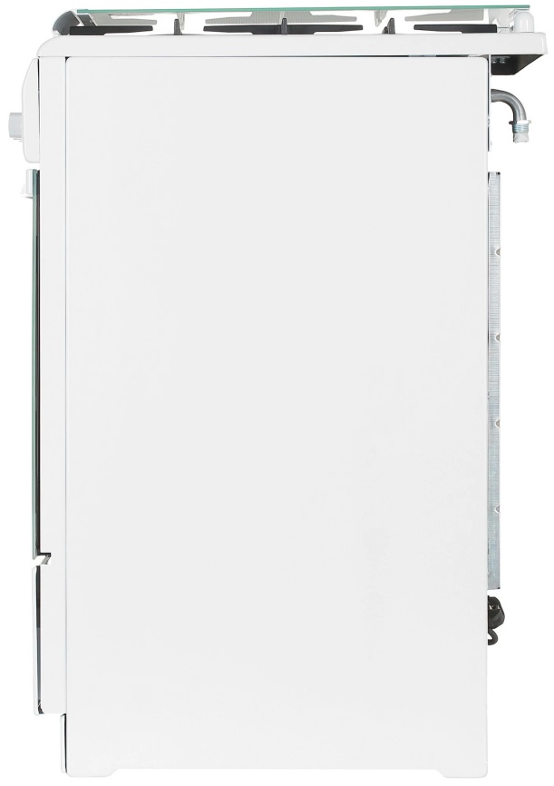 Газовая плита De luxe 506040.04 г 50 см, 54 л, 4 конфорки, белый фото 8