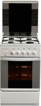 Газовая плита Flama FG 2424 W 50 см, 50 л, 4 конфорки, белый фото 1