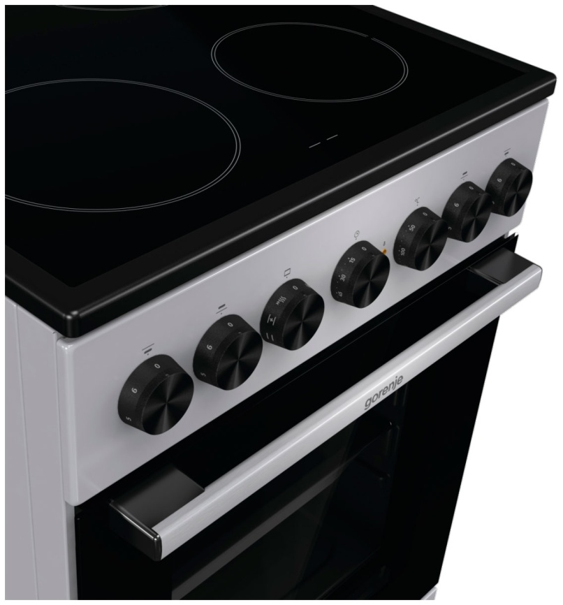 Электроплита Gorenje GEC5B41SG 50 см, 4 конфорки, серебристый фото 8