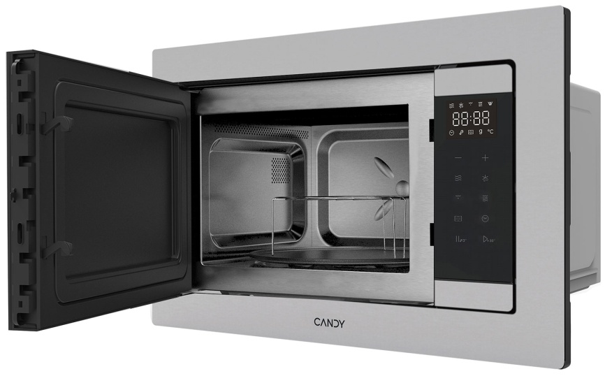 Встраиваемая микроволновая печь СВЧ Candy Встраиваемая микроволновая печь СВЧ Candy CMXBTG218X 25л, серебристый фото 3