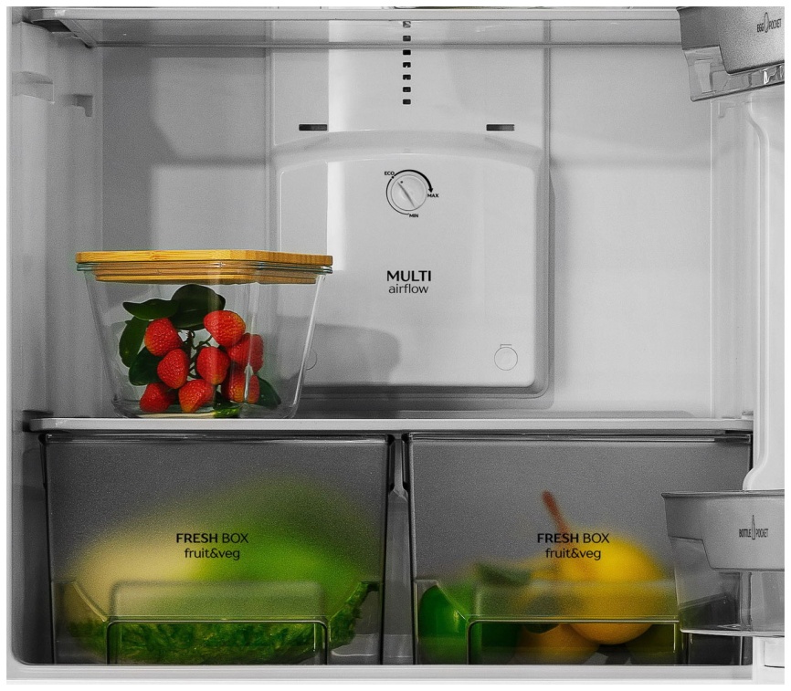 Двухкамерный холодильник Benoit 314 No frost, серебристый фото 4