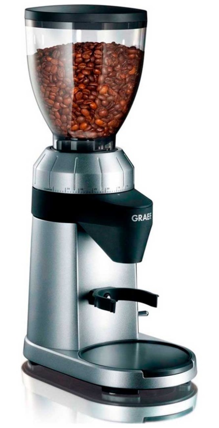 Кофемолка Graef CM 800 silber, 40 степеней, алюминиевый корпус фото 1