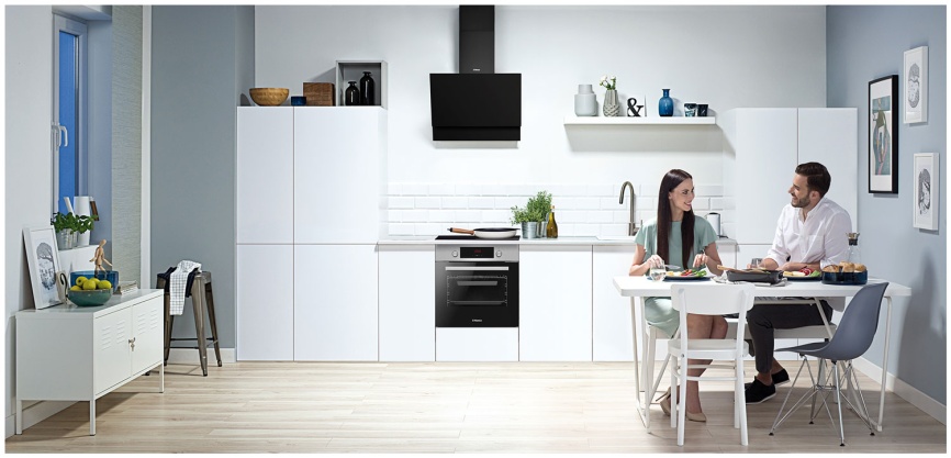 Электрический духовой шкаф Hansa BOEI68411 Quadrum 59 см, 65 л гриль конвекция, серебристый фото 8