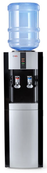 Кулер для воды напольный AEL LD-AEL-47c black/silver с шкафчиком фото 3