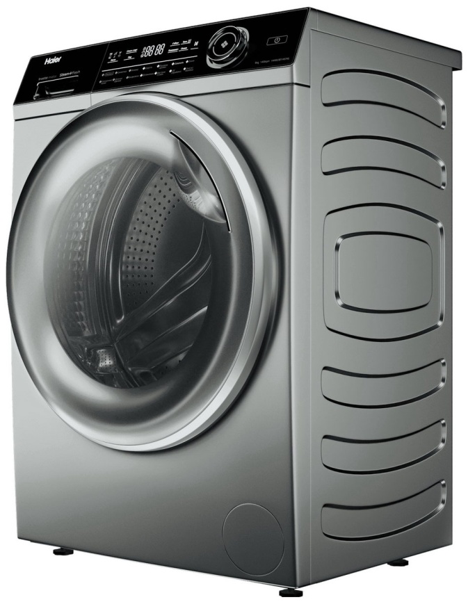 Стиральная машина Haier HW80-BP14979S 8 кг, серебристый фото 2