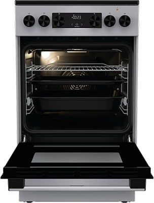 Электроплита Gorenje GEC5C41SG 50 см, 70 л, 4 конфорки, серебристый фото 2