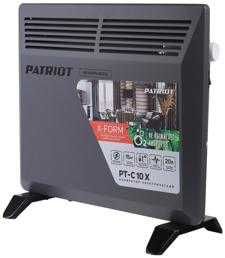 Конвектор электрический Patriot PT-C 10 X, 1000 Вт фото 2