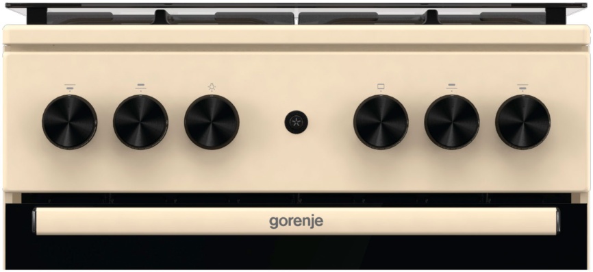 Газовая плита Gorenje GG5A21BEF 50 см, 70 л, 4 конфорки, бежевый фото 7