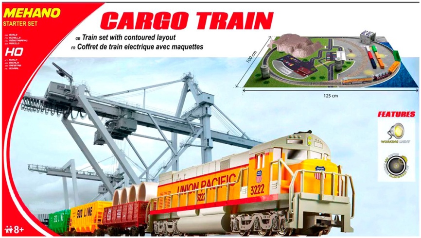 Железная дорога Mehano CARGO TRAIN с ландшафтом фото 2