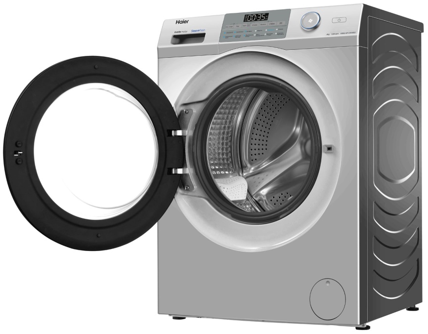 Стиральная машина Haier HW60-BP12959BSE 6 кг, серебристый фото 4