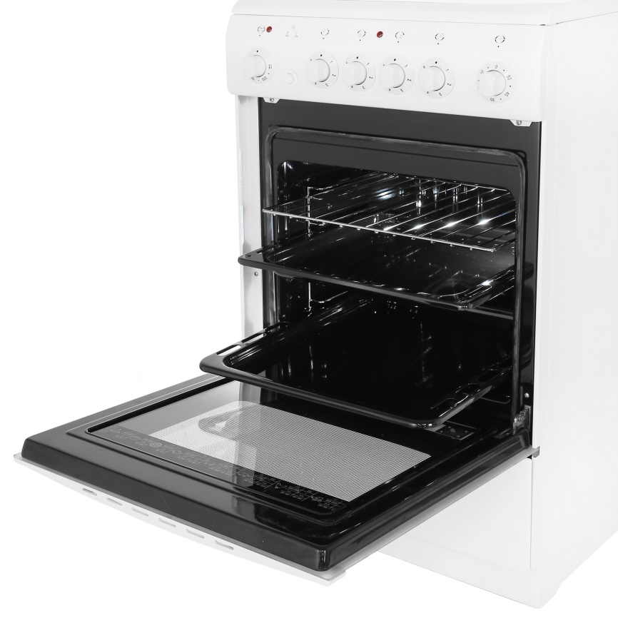 Электроплита De luxe 506004.03 эс 50 см, 4 конфорки, белый фото 8