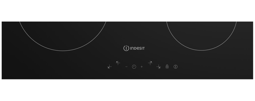 Электрическая варочная панель Indesit IRT 160 59 см, 4 конфорки стеклокерамика, черный фото 5