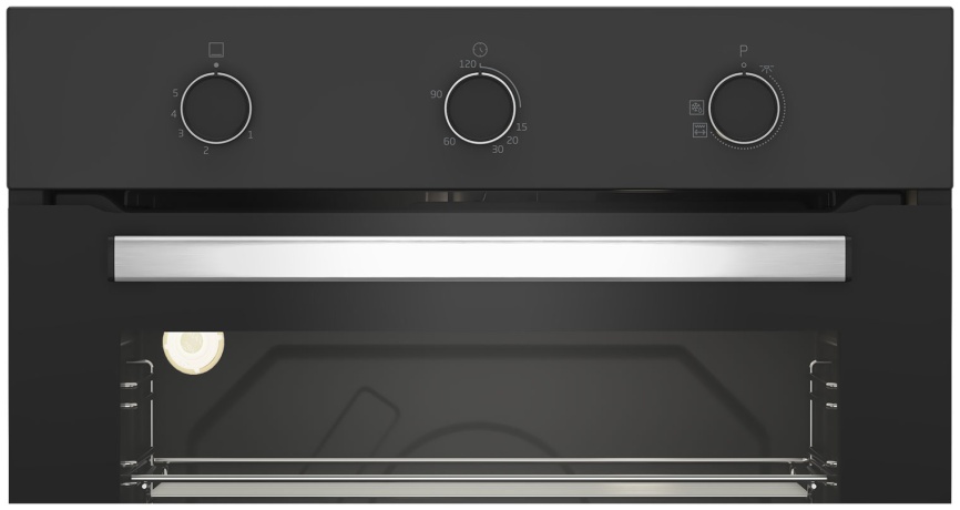 Газовый духовой шкаф Beko BBIH12100BC 59 см, 66 л гриль конвекция, черный фото 2