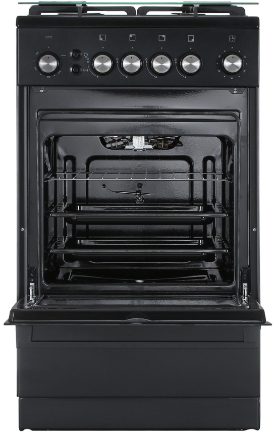 Газовая плита De luxe 5040.40г(кр) ЧР-015 50 см, 43 л, 4 конфорки, черный фото 11