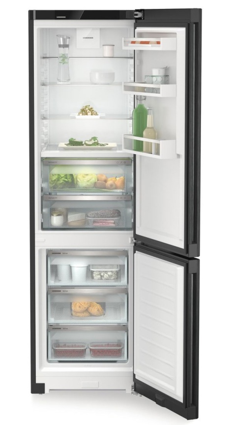 Двухкамерный холодильник Liebherr CBNbdc 573i-22 001 BioFresh No frost, черный фото 6
