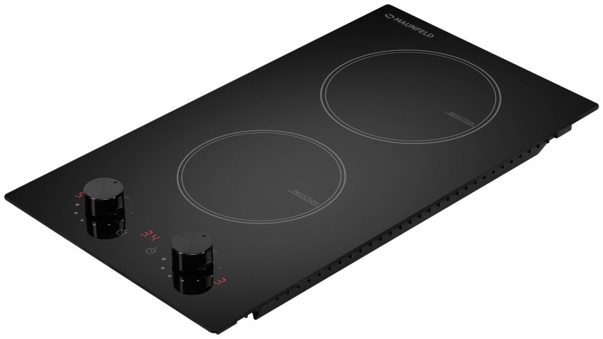 Электрическая варочная панель Maunfeld CVI292MBK2 29 см, 2 конфорки стеклокерамика, черный фото 3