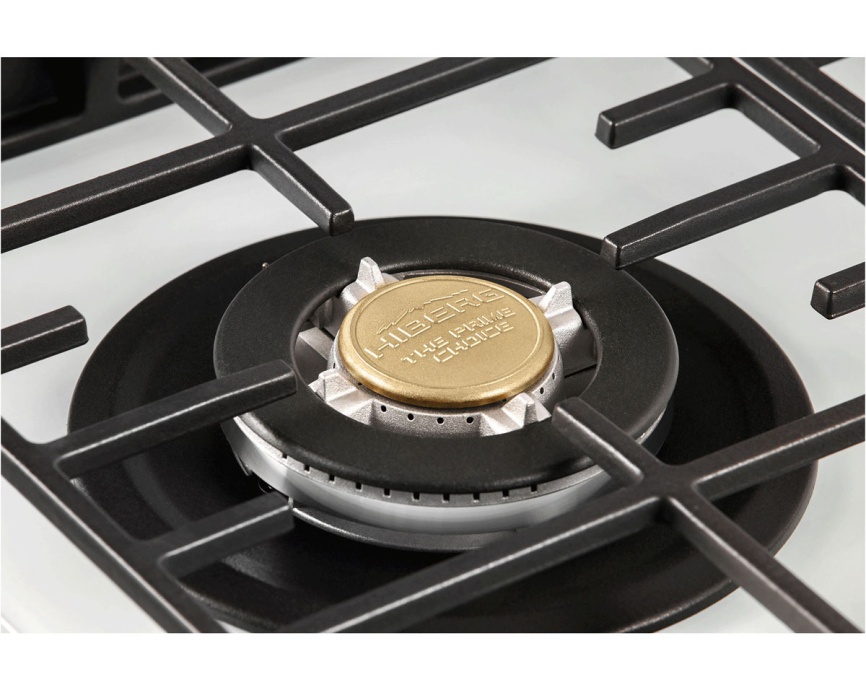 Газовая варочная панель Hiberg VM 9155 W 87 см, 5 конфорок, белый фото 9