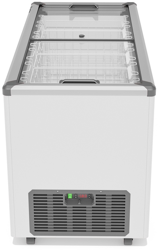 Морозильный ларь Gellar FG 500 C A 450 л, замок, ручная разморозка, серый фото 4