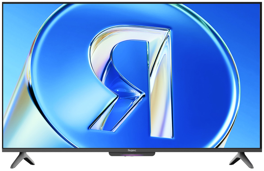 Телевизор Яндекс ТВ Станция Бейсик с Алисой, 50 дюймов, 4K HDR, смарт ТВ, YaOS X, черный фото 1