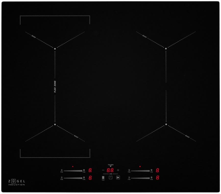 Электрическая варочная панель Zugel ZIH618B фото 1