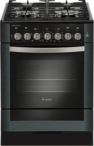 Комбинированная плита Gefest 6502-02 0044 60 см, 4 конфорки, черный фото 1