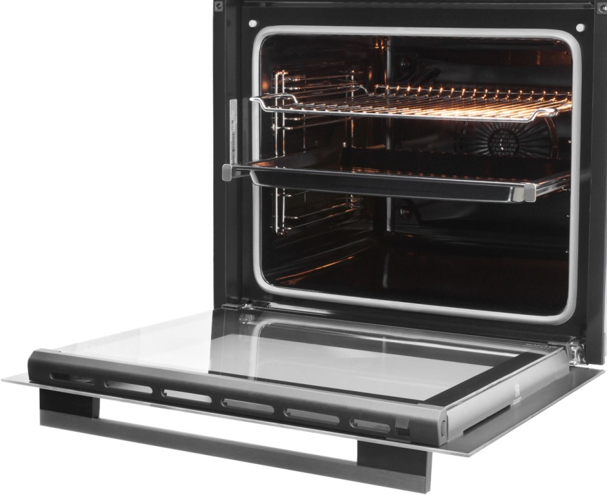 Электрический духовой шкаф Schaub Lorenz SLB EG6418 59 см, 73 л гриль конвекция, серый фото 4