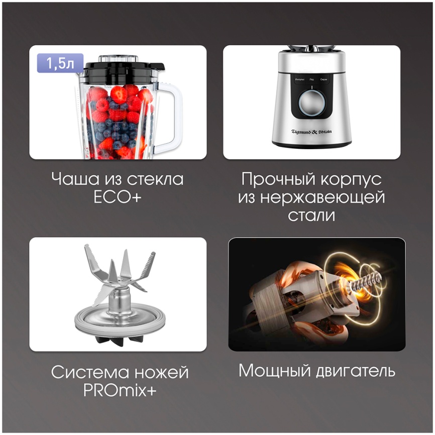 Блендер стационарный Zigmund & Shtain BS-447 D фото 6