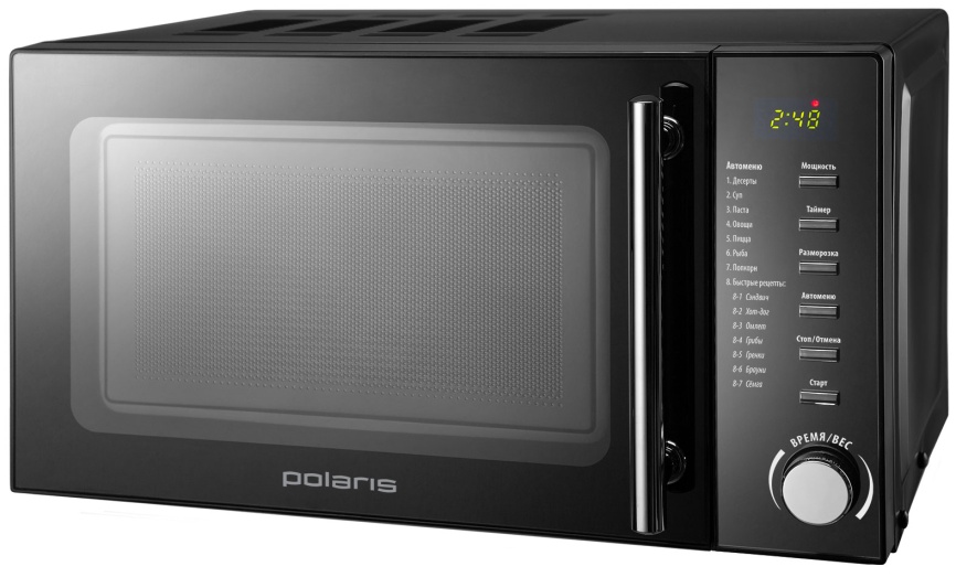 Микроволновая печь - СВЧ Polaris PMO 2002D RUS, чёрный фото 4