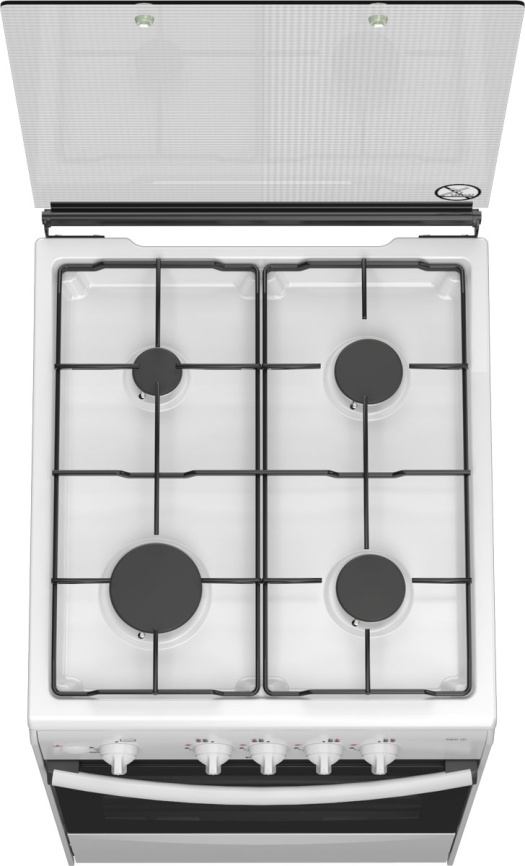 Газовая плита Darina 1B GM 341 107 W 50 см, 50 л, 4 конфорки, белый фото 4