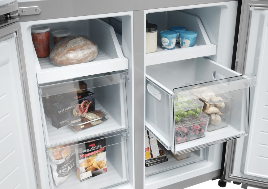 Многокамерный холодильник Haier HTF-425DM7RU No frost, белый фото 4