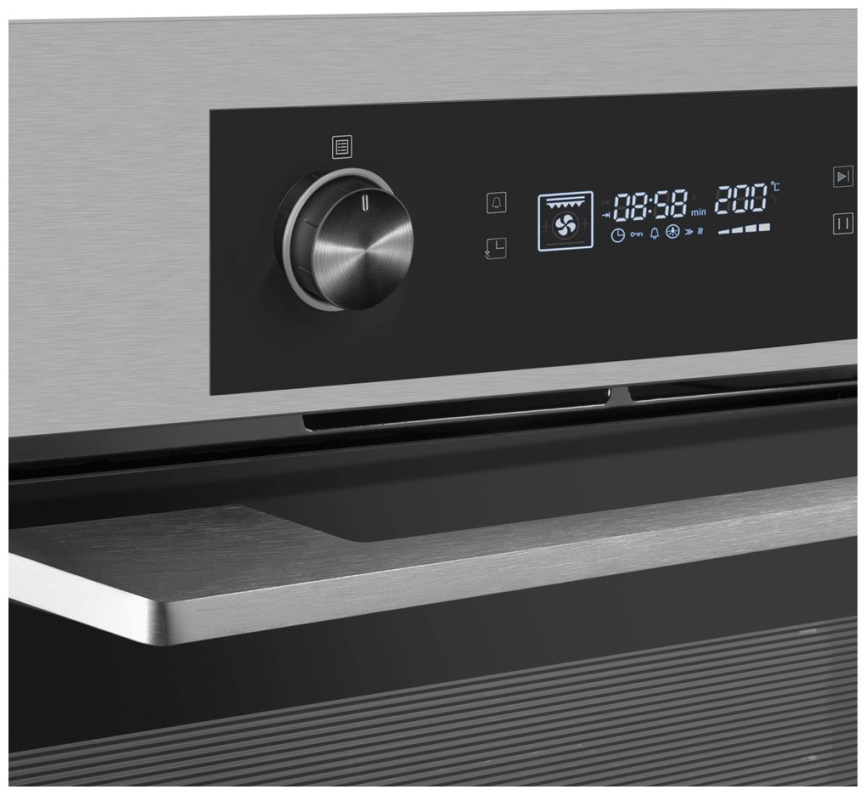 Электрический духовой шкаф Maunfeld AEOH60102S 59 см, 60 л гриль конвекция, серебристый фото 6