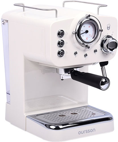 Кофеварка Oursson Кофеварка рожковая Oursson EM1510/IV 110 Вт, с подогревом чашки, слоновая кость фото 8