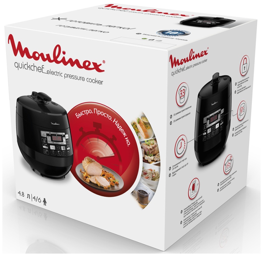 Мультиварка Moulinex Quickchef CE430832, черный фото 10