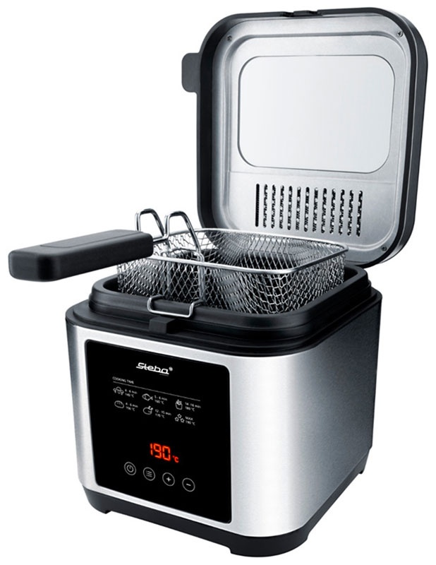 Фритюрница-фондю Steba DF 150 F, цифровой дисплей, нержавеющая сталь фото 3