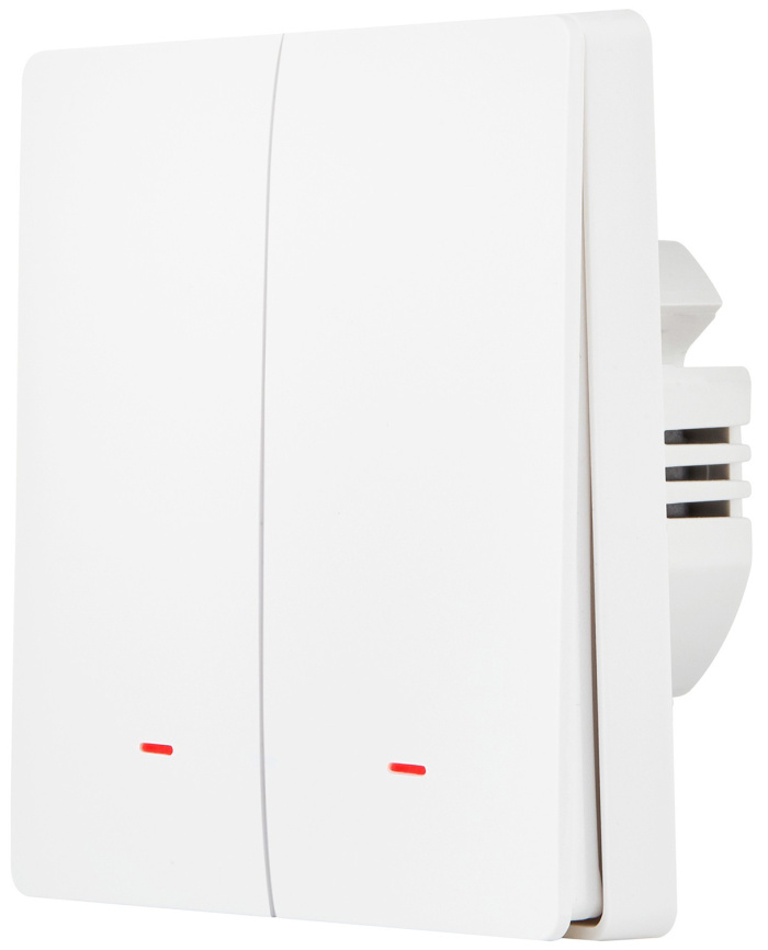 Выключатель  Hommyn настенный, zigbee, 2 клавиши (без нейтрали) SWZBNN02W фото 2