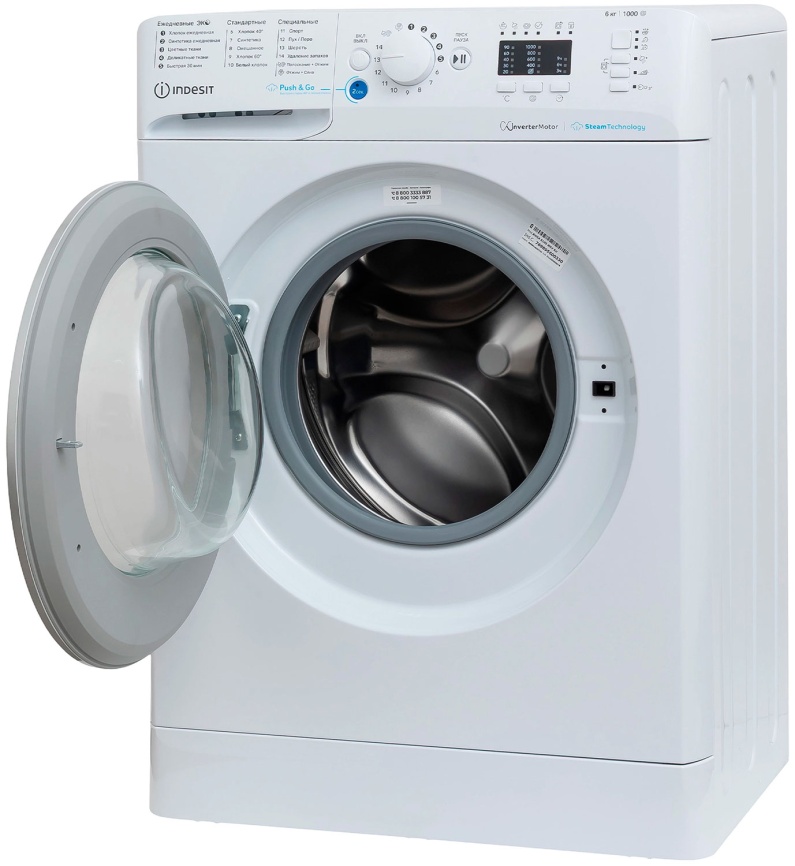 Стиральная машина Indesit BWSA 6109 WSV RU белая фото 3