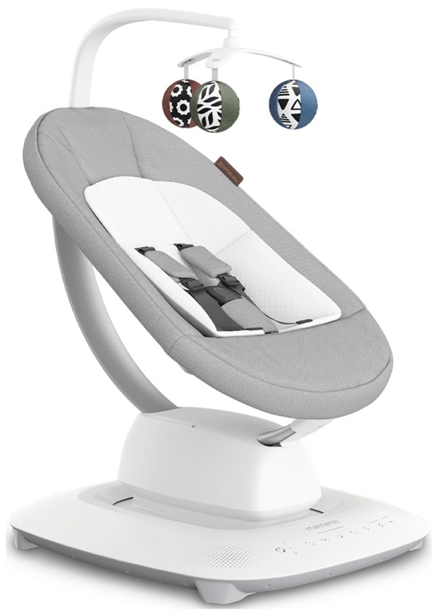 Шезлонг для новорожденных UPPAbaby (4moms) Mamaroo Stella - Grey Melange (2001-MRO-EU-STL) фото 4