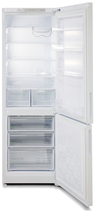 Двухкамерный холодильник Бирюса 6127, белый фото 2