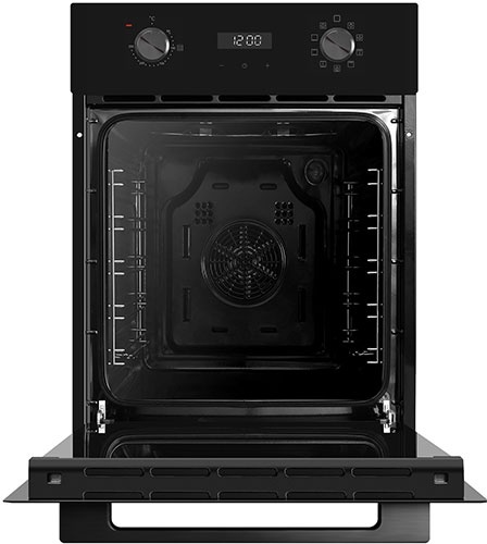 Электрический духовой шкаф Haier HOY-P09NSGBB 45 см, 50 л, гриль и конвекция, черный фото 2