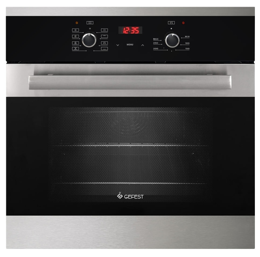 Электрический духовой шкаф Gefest ЭДВ ДА 622-03 Н5 59 см, 55 л гриль конвекция, серебристый фото 1