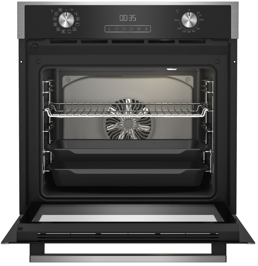 Электрический духовой шкаф Hotpoint HFE9 1234 JC IX 59 см, 72 л гриль конвекция, серебристый фото 4