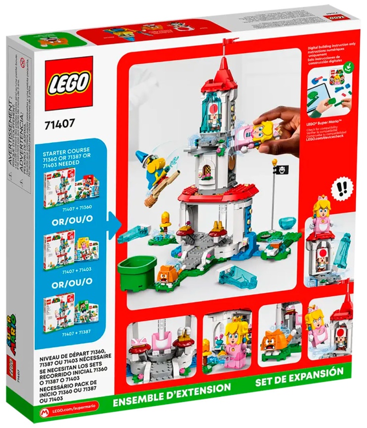 Конструктор Lego Super Mario Доп. набор «Наряд Пич-кошки и Ледяная башня» (71407) фото 3