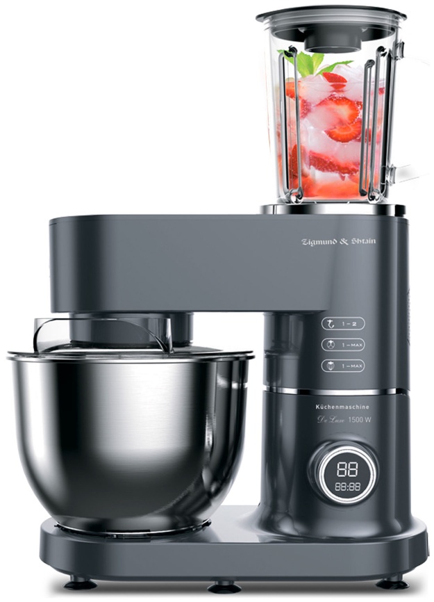 Кухонный комбайн Zigmund & Shtain Кухонный комбайн Zigmund & Shtain ZKM-994 с чашей 7л, графитовый фото 4
